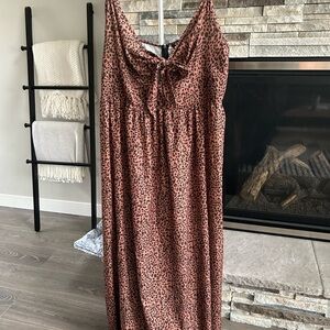 Leopard Print Maxi Dress